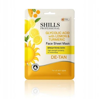 De-Tan Face Sheet Masks- 1 Pcs  | 25 grams