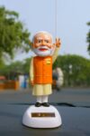 Solar Charging Modi Ji Statue Waving Hand Toy